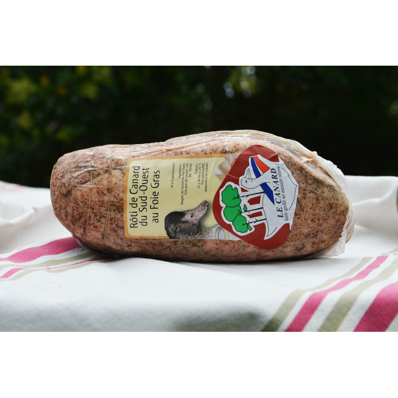 RÔTI DE MAGRET DE CANARD AU FOIE GRAS
