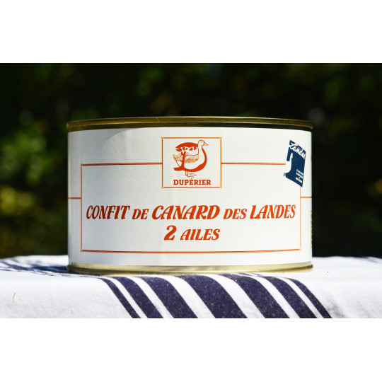CONFIT DE CANARD GRAS DES LANDES 2 AILES