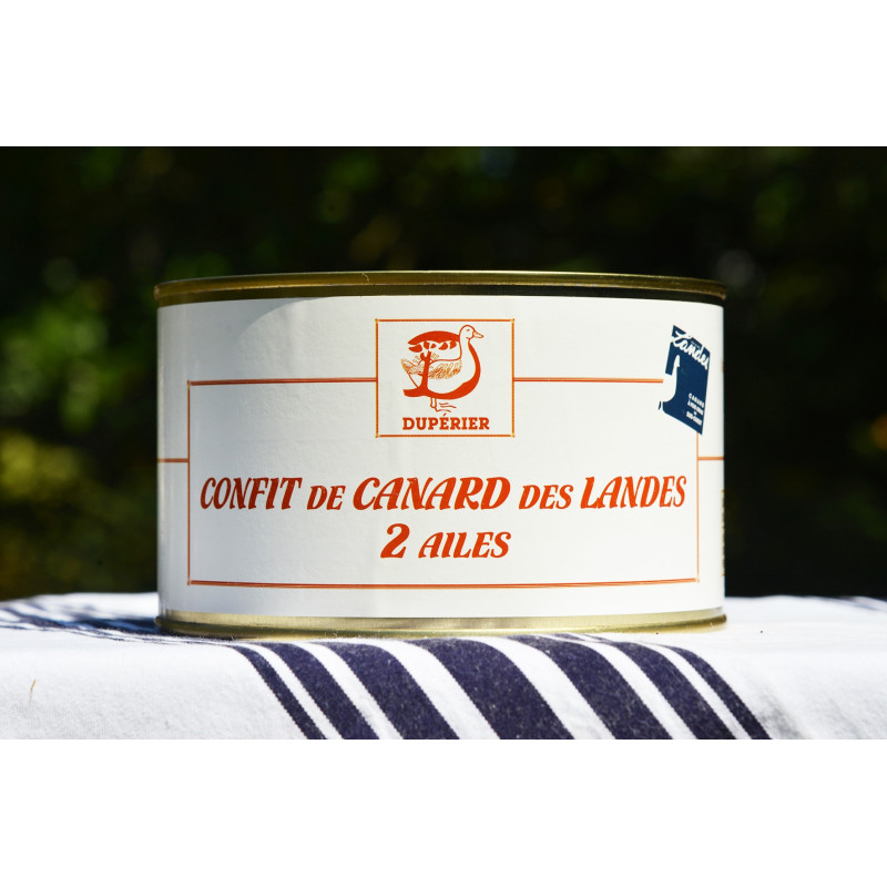 CONFIT DE CANARD GRAS DES LANDES 2 AILES