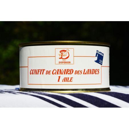 CONFIT DE CANARD GRAS DES LANDES 1 AILE