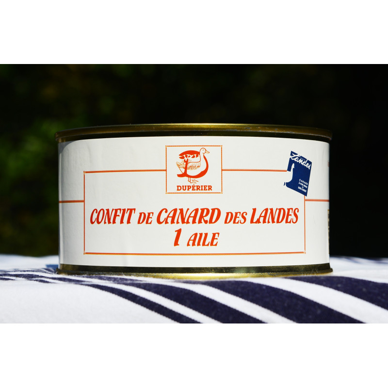 CONFIT DE CANARD GRAS DES LANDES 1 AILE