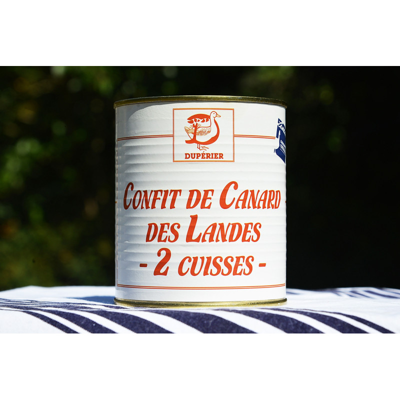 CONFIT DE CANARD GRAS DES LANDES 2 CUISSES