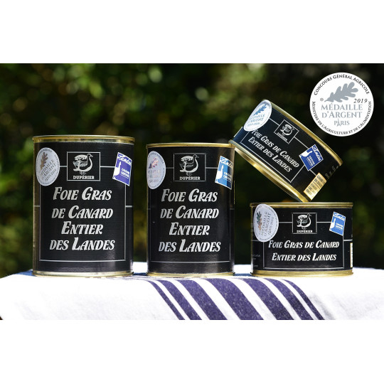 FOIE GRAS DE CANARD ENTIER DES LANDES (boite)