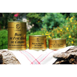 BLOC DE FOIE GRAS DE CANARD AVEC MORCEAUX APPARENTS