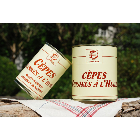 CÈPES CUISINÉS À L'HUILE (Boletus Edulis)