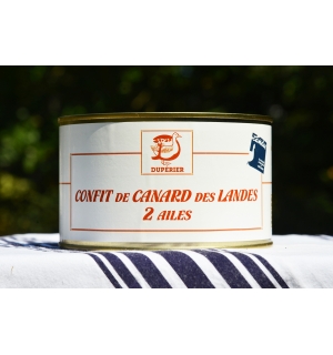 CONFIT DE CANARD GRAS DES LANDES 2 AILES