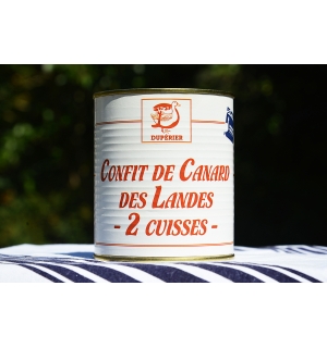 CONFIT DE CANARD GRAS DES LANDES 2 CUISSES