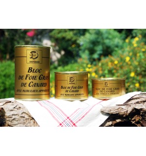 BLOC DE FOIE GRAS DE CANARD MORCEAUX APPARENTS